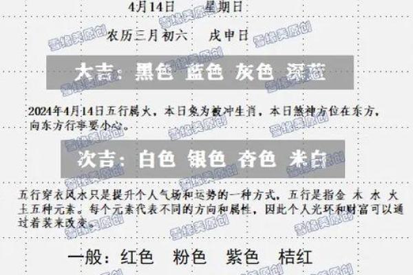 2025年4月14五行穿衣分享查询 2025年4月14五行穿衣分享查询