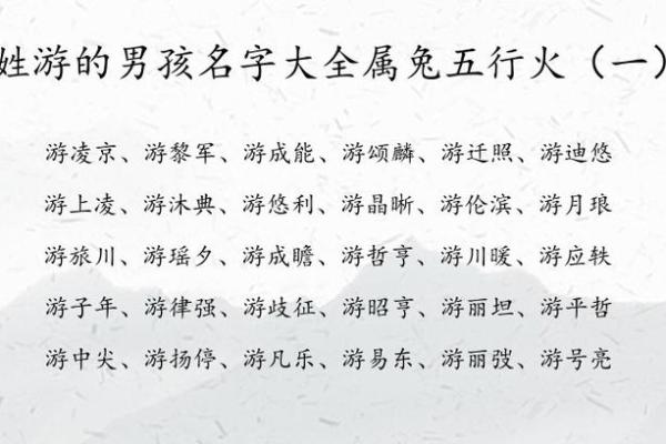 8月份出生的属兔男孩要怎样取名姓名