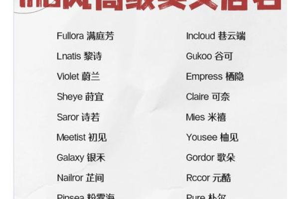服装店名字大全-名字大全姓名