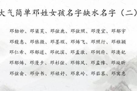 邓姓女孩名字大全-邓姓女孩起名字大全-邓姓名字大全姓名
