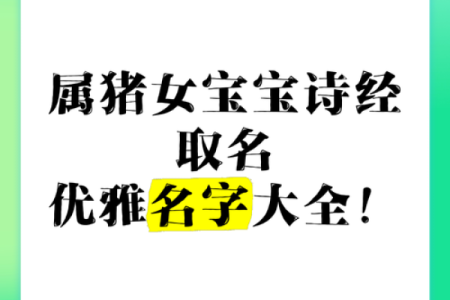 5月份出生的属猪男孩该怎么起名姓名