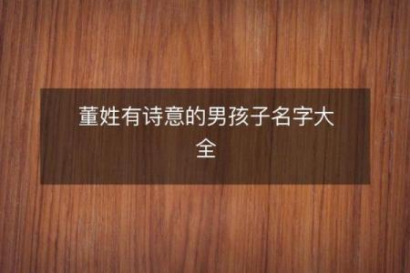 董姓男孩名字大全-董姓男孩起名字大全-董姓名字大全姓名