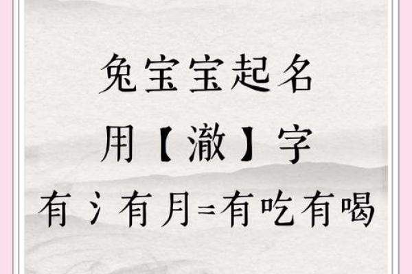 1月份出生的属兔女孩该如何起名姓名