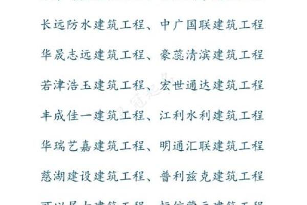 建筑公司名字大全-名字大全-姓名学-华易算命网姓名